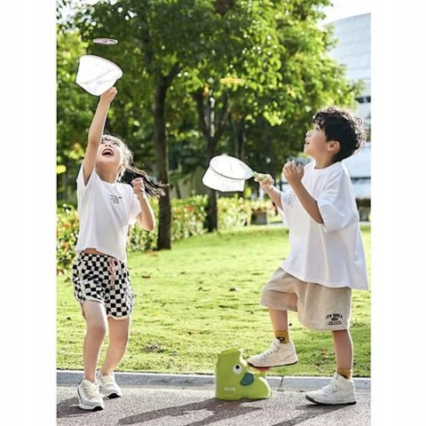 Wyrzutnia latających dysków dla dzieci zabawa na świeżym powietrzu