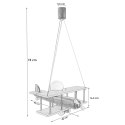 Lampa wisząca Samolot duży błękitno-biały