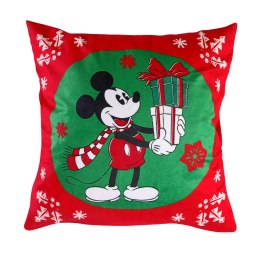Poszewka velvet 40x40 Myszka Mickey święta