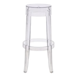 Stołek Duch transparentny 75cm