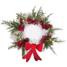 Wianek świąteczny na Boże Narodzenie stroik na drzwi stół handmade