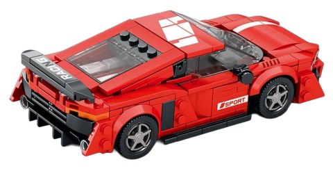 Zestaw Klocków Auto Sportowe Czerwone 413el.