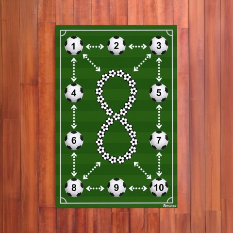 Zestaw Młodego Piłkarza - Mata Sprintigo ProMat 180x120 i Zdrapka Piłkarza