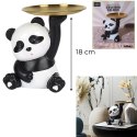 Figurka dekoracyjna organizer Panda ze złotą tacą