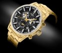 Zegarek Męski Giewont Chronograph Sapphire Złoto Czarny GW4580-B4