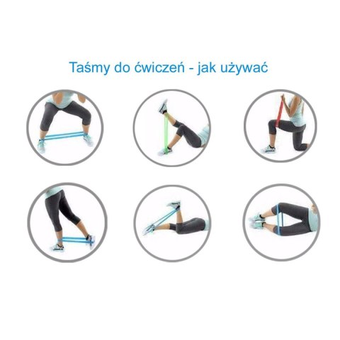 GUMA TAŚMA OPOROWA POWER BAND 2,5-7,5KG ŻÓŁTA ENERO FIT