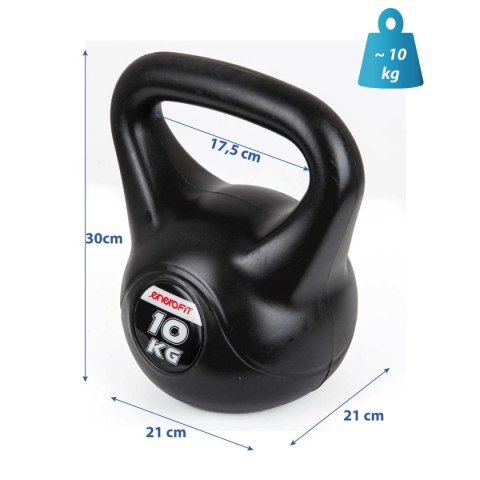 HANTLA KOMPOZYTOWA KETTLEBELL 10KG ODWAŻNIK ENERO FIT