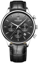 Zegarek Męski Giewont Chronograph Sapphire Czarno Srebrny GW6310-A2