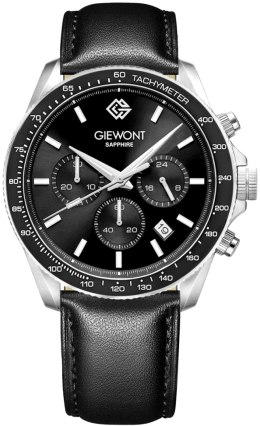 Zegarek Męski Giewont Chronograph Sapphire Czarny GW3520-A4