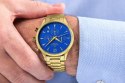 Zegarek Męski Giewont Chronograph Sapphire Złoto Niebieski GW6310-B5