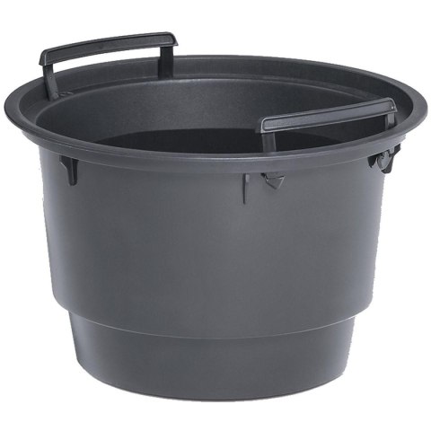 DONICZKA DO KWIATÓW MILLY NA NODZE ŚR 24CM JASNY SZARY