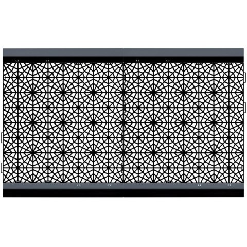 KRATKA CHODNIKOWA AŻUROWA MOSAIC CZARNY 1SZT.