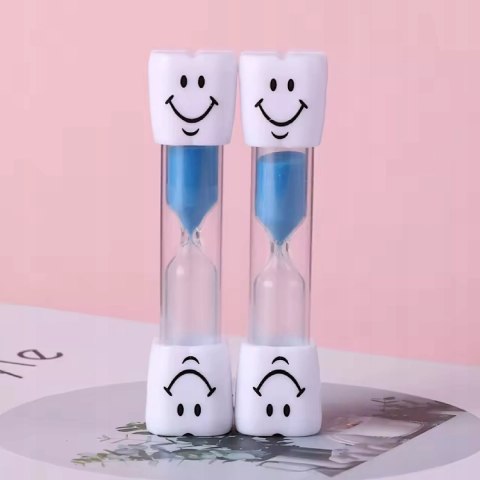 Klepsydra do mycia zębów dla dzieci niebieski Timer czasomierz 3 min