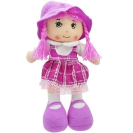 LALKA PRZYTULANKA SZMACIANKA Z DŻWIĘKIEM FIOLETOWA