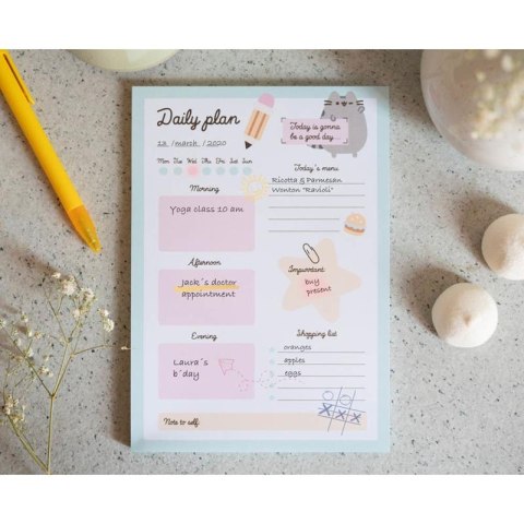Pusheen - Planner dzieny z kolekcji Foodie