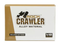 Samochód zdalnie sterowany na pilota RC Rock Crawler 1:12 4WD METAL czarny
