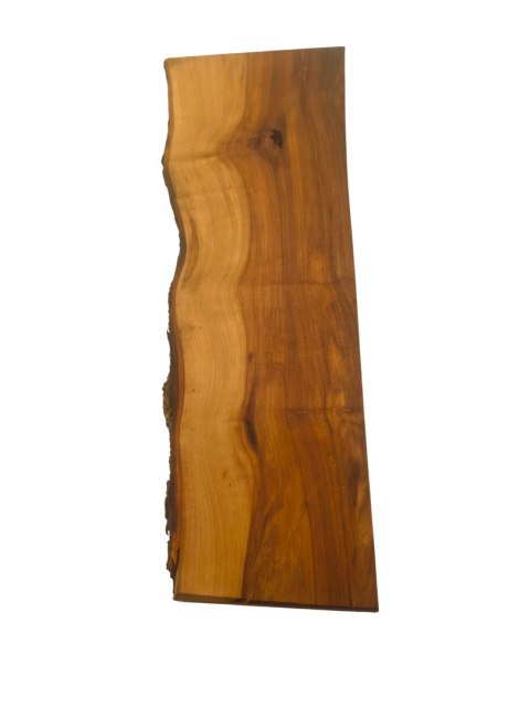 Deska z jabłoni | Deska z drewna jabłoniowego - unikatowa, olejowana, okorowana, naturalna, idealna do kuchni i serwowania