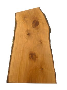 Deska z jabłoni | Deska z drewna jabłoniowego - unikatowa, olejowana, okorowana, naturalna, idealna do kuchni i serwowania