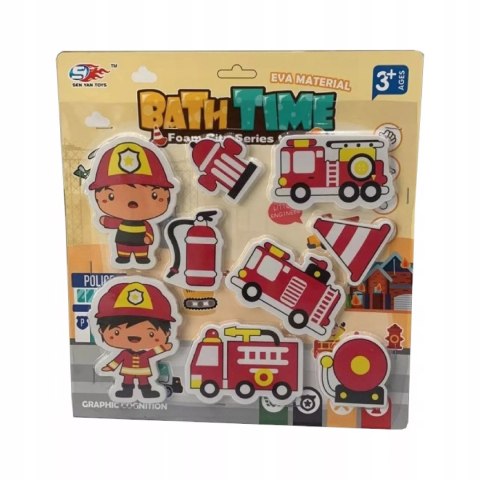 Grube piankowe strażackie naklejki do wanny do kąpieli straż pożarna