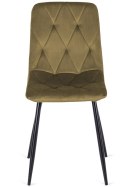 Krzesło tapicerowane BORGO VELVET BROWN