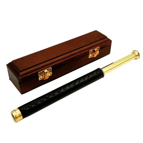 Luneta Mosiężno-Skórzana w Pudełku Drewnianym - HT013