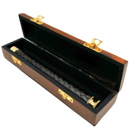 Luneta Mosiężno-Skórzana w Pudełku Drewnianym - HT013