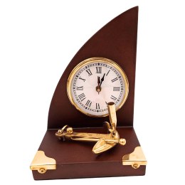 Marynistyczny Zestaw Biurkowy Zegar i Uchwyt na Długopis - Jacht - TC025