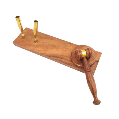 Młotek Sędziowski - Stojak na Długopisy - Prezent dla Prawnika - DNU-023