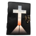 Notes Skórzany Krzyż Religijny Modlitewnik - 200 stron - AH15