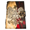 Notes Skórzany Pamiętnik Polski Orzeł Patriotyczny - 200 stron - AH13
