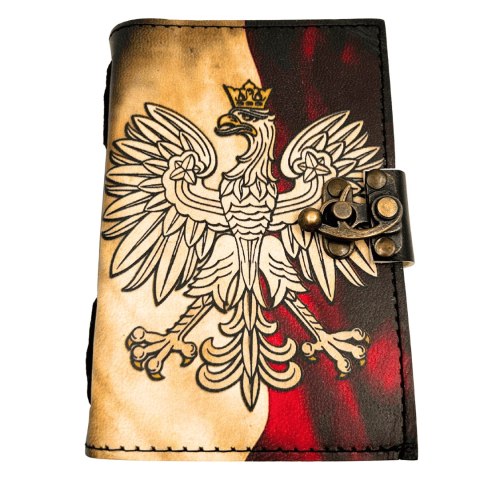 Notes Skórzany Pamiętnik Polski Orzeł Patriotyczny - 200 stron - AH13