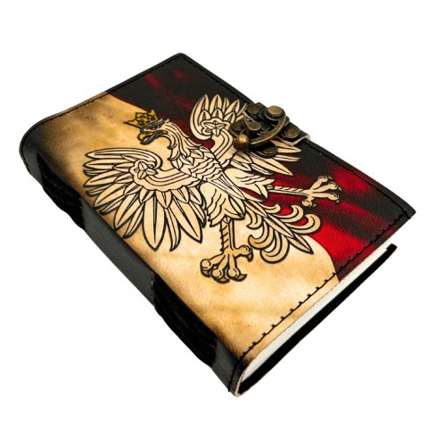 Notes Skórzany Pamiętnik Polski Orzeł Patriotyczny - 200 stron - AH13
