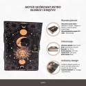Notes Skórzany Słońce i Księżyc Ozdobny 200 stron - AH07