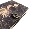 Notes Skórzany Słońce i Księżyc Ozdobny 200 stron - AH07