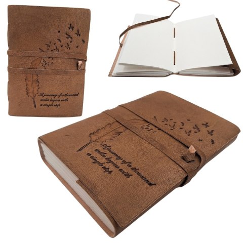 Notes skórzany Retro z Inskrypcją 200 stron - AH04