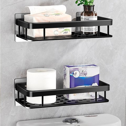 Półka łazienkowa 2szt - czarna