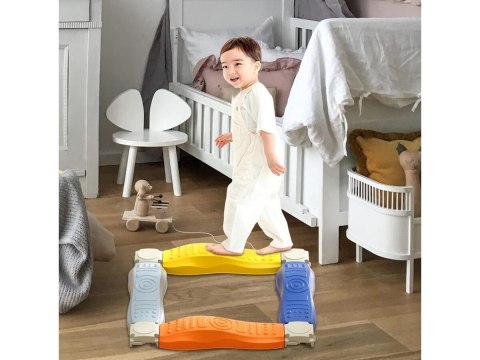 Ścieżka Sensoryczna Dla Dzieci KAMIENIE BALANSUJĄCE Do Ćwiczenia Równowagi 4 Szt Trening Równowagi