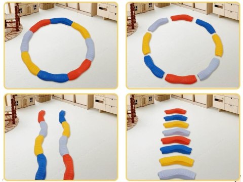 Ścieżka Sensoryczna Dla Dzieci KAMIENIE BALANSUJĄCE Do Ćwiczenia Równowagi 8 Szt Trening Równowagi