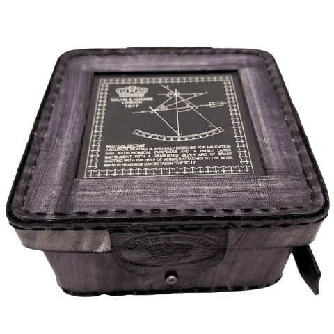 Sekstans Mosiężny w Skórzanym Pudełku - ST003