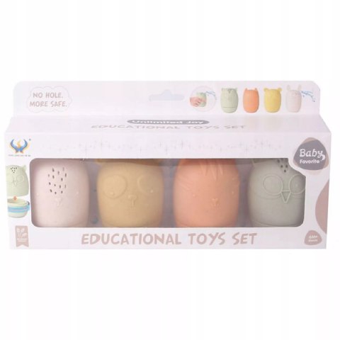 Silikonowe zabawki do kąpieli gryzaki odkręcane pryskające