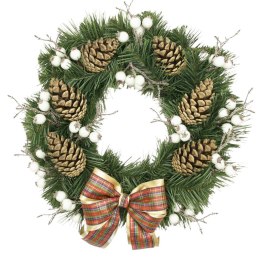 Wianek świąteczny na Boże Narodzenie stroik na drzwi stół boho handmade