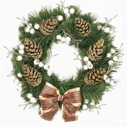 Wianek świąteczny na Boże Narodzenie stroik na drzwi stół boho handmade