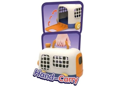 Zestaw Małego Weterynarza Transporter Dla Psa + Akcesoria Klatka Dla Zwierząt Weterynarz Doktor Pies Pluszak