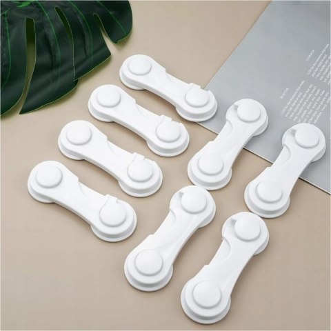 Blokady szafek i szuflad dla dzieci mocne zabezpieczenia 12 szt.