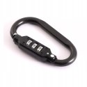 Karabińczyk z szyfrem mocne zapięcie brelok do wózka 3 cyfrowa