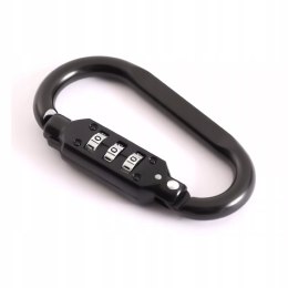 Karabińczyk z szyfrem mocne zapięcie brelok do wózka 3 cyfrowa