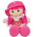 LALKA PRZYTULANKA SZMACIANKA Z DŻWIĘKIEM CIEMNY RÓŻ