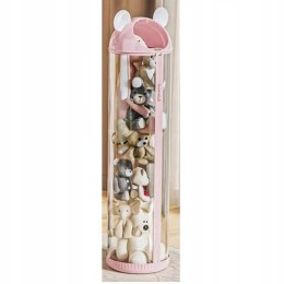 Organizer pojemnik na zabawki 112 cm zapinany na zamek różowy