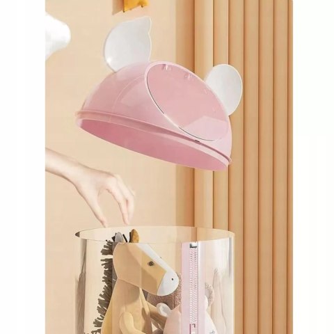 Organizer pojemnik na zabawki 112 cm zapinany na zamek różowy