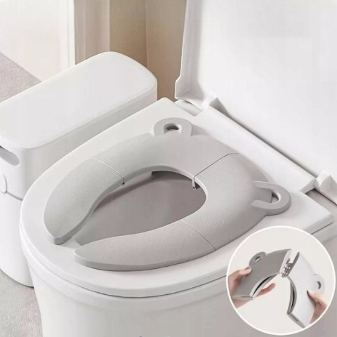 Składana nakładka podróżna turystyczna na sedes dla dzieci miś